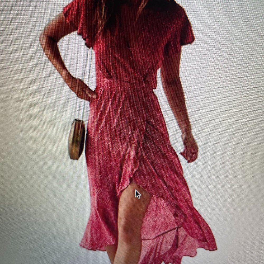 Wrap midi dress